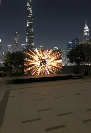 led wall rental dubai